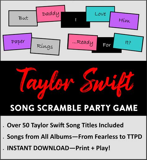 free taylor swift party printables|taylor swift printable game.